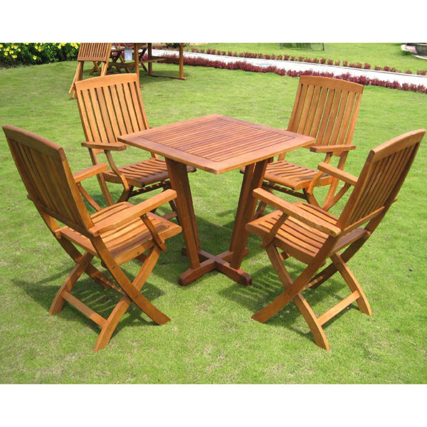Picture of Royal Tahiti Gibraltar 5-Piece Dining Group - Stain