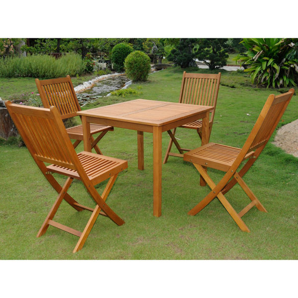 Picture of Royal Tahiti Antequera Set of Five Patio Set - Stain
