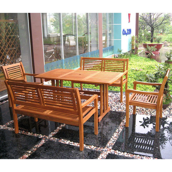 Picture of Ibiza Royal Tahiti 5-Piece Dining Group - Stain