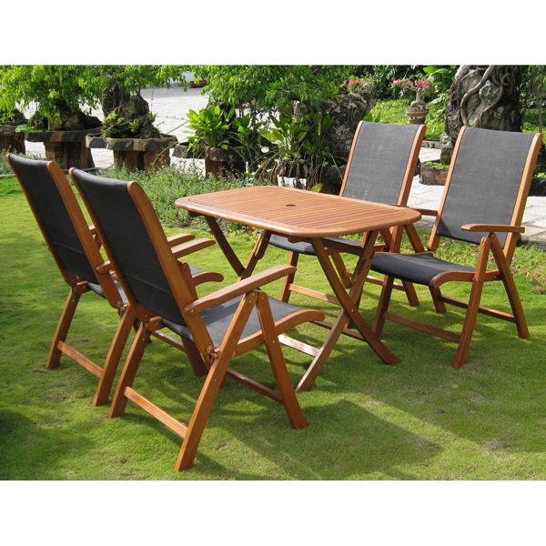 Picture of Tordera Royal Tahiti Set of Five Dining Group - Stain