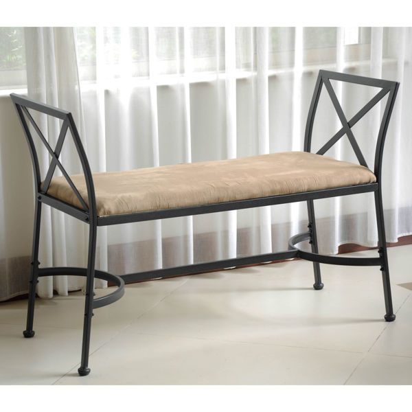 Picture of Foot-Of-Bed Bench with Cushion - Java