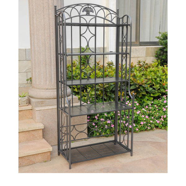 Picture of Iron 5-Tier Bakers Rack - Pewter