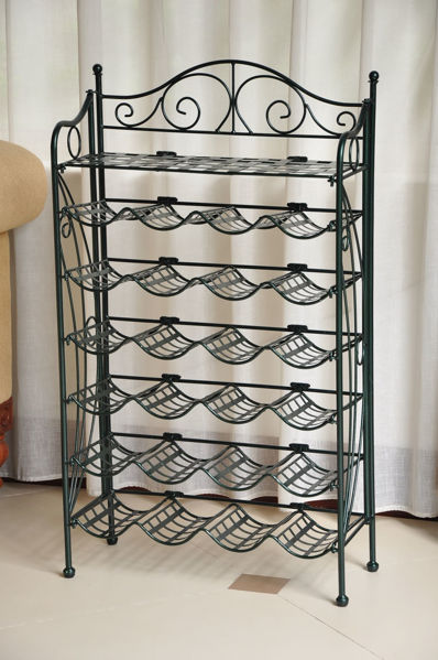 Picture of Iron 24-Bottle Wine Rack - Verdi Green
