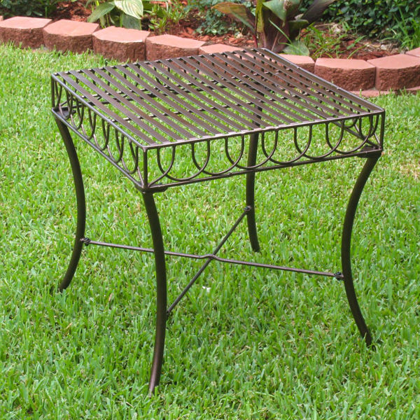 Picture of Sun Ray Iron Side Table - Bronze