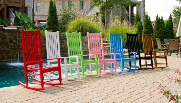 Picture of Tortuga Furniture Traditional Wooden Rocking Chairs