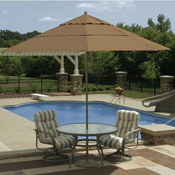 Patio Store Capri Easy Glide Umbrella Base 11 Octagon Toffee