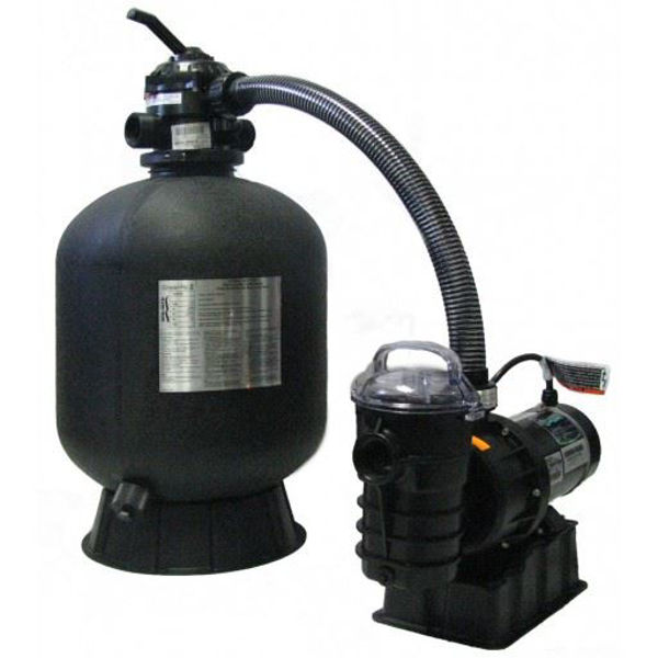 Picture of 19" Cristal Flo II Sand Filter Tank W/ 1-Hp Pump
