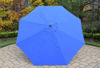 Picture of 9 ft.  Metal Framed Umbrella with Crank and Tilt system - Blue Top / Brown Pole