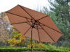 Picture of 9 ft. Metal Framed Umbrella with Crank and Tilt system - Champagne color Top / Brown Pole