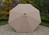 Picture of 9 ft. Metal Framed Umbrella with Crank and Tilt system - Champagne color Top / Brown Pole