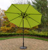 Picture of 9 ft. Metal Framed Umbrella with Crank and Tilt system - Green Top / Black Pole