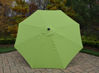 Picture of 9 ft. Metal Framed Umbrella with Crank and Tilt system - Green Top / Brown Pole