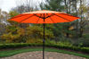 Picture of 9 ft. Metal Framed Umbrella with Crank and Tilt system - Orange color Top / Black Pole