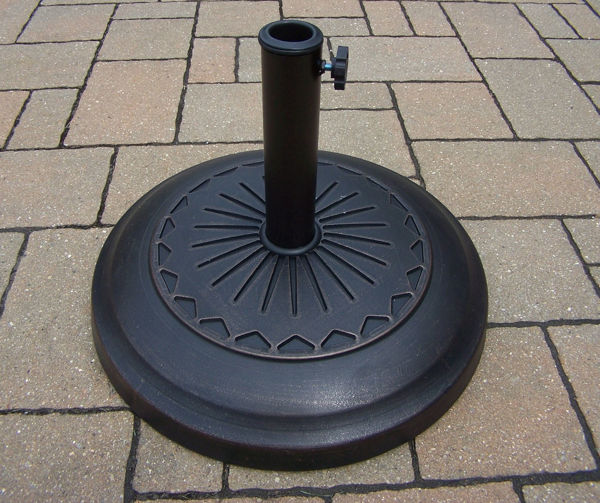 Picture of 20-inch Rust-Free Cast Polyresin Star Umbrella Stand   - Antique Bronze