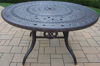 Picture of Aluminum 46-inch Round Dining Table - Aged