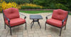 Picture of Berkley Aluminum Deep Seating 3 Pc. Chat set with 2 double Cushioned Club Chairs and a 24-inch Side Table - Aged