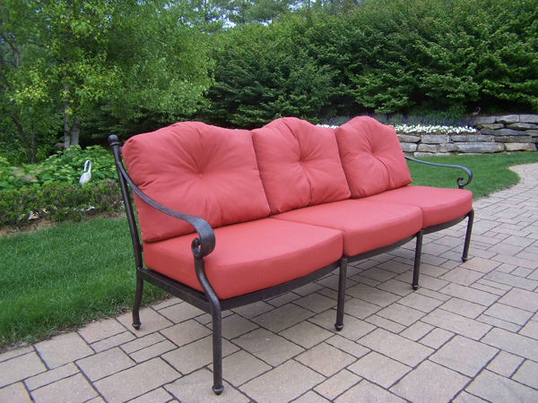 Picture of Berkley Aluminum Deep Seating Sofa with durable Spun polyester Cushions for seat and back - Aged