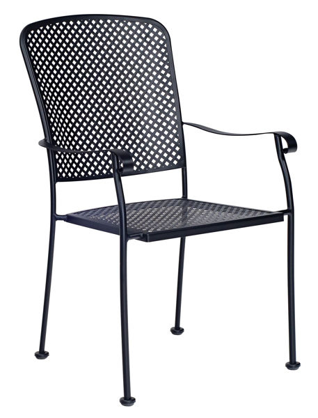 Picture of Woodard Fullerton Dining Arm Chair - Stackable