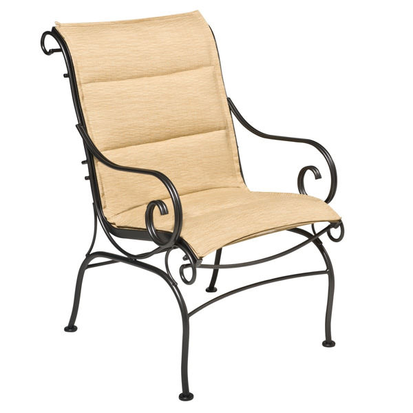 Picture of Woodard Terrace Padded Sling Dining Arm Chair