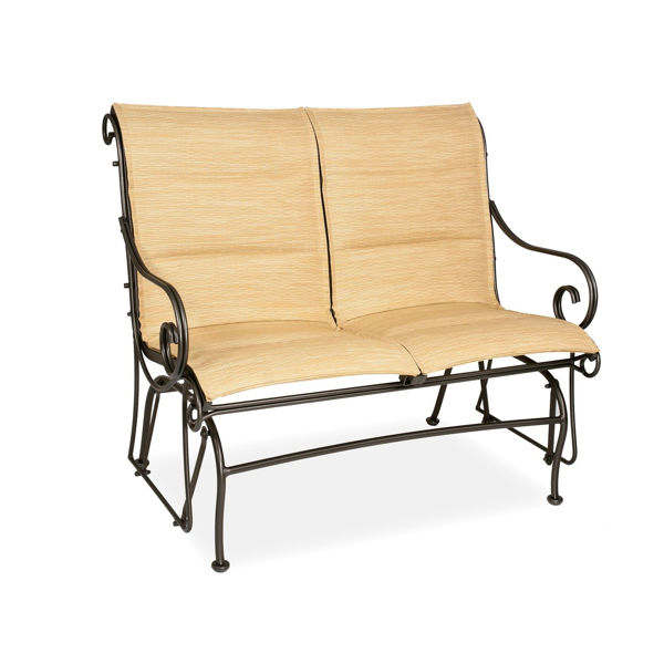 Picture of Woodard Terrace Padded Sling Love Seat Glider