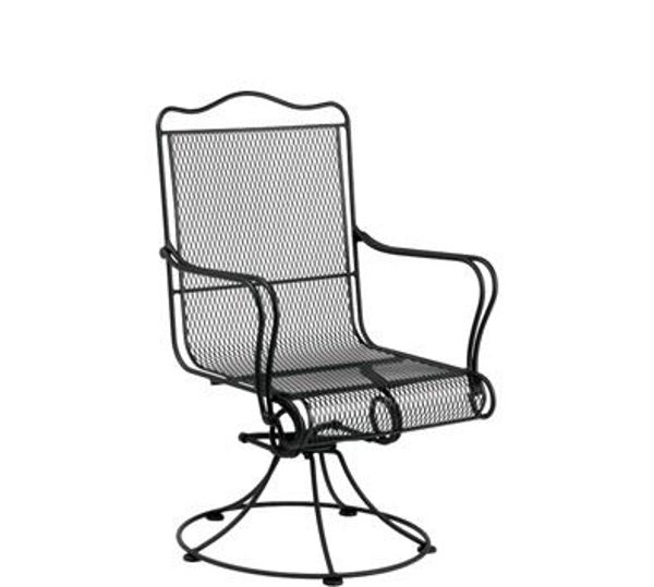 Picture of Woodard Tucson High Back Swivel Rocker Dining Arm