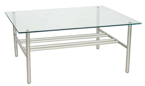 Picture of Woodard Uptown Glass Top Coffee Table