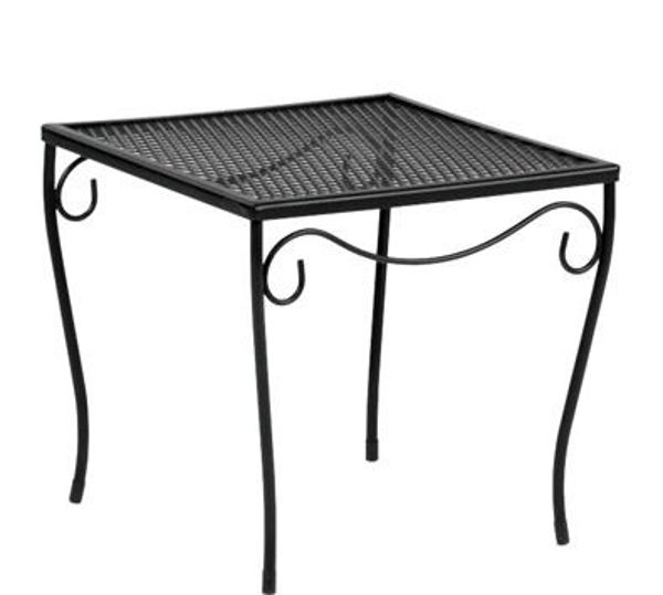 Picture of Woodard Mesh Wrought Iron Medium Square End Table
