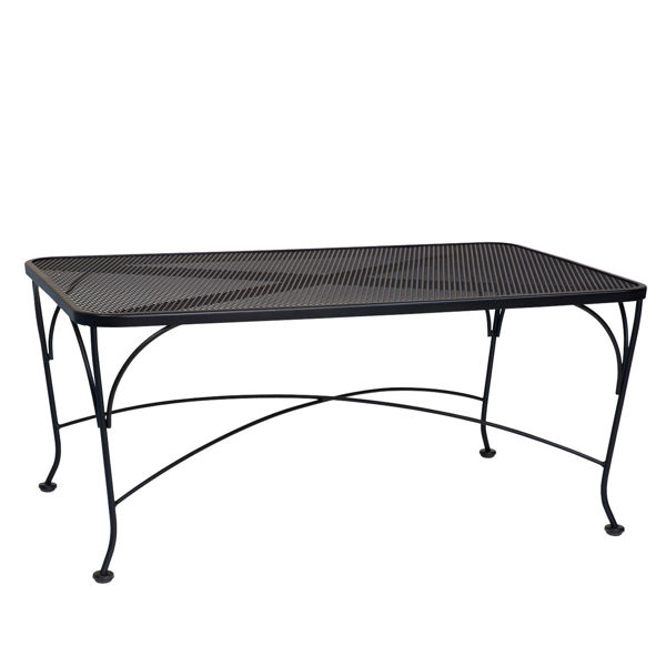 Picture of Woodard Mesh Wrought Iron 30 x 48 Rectangular Coffee Table