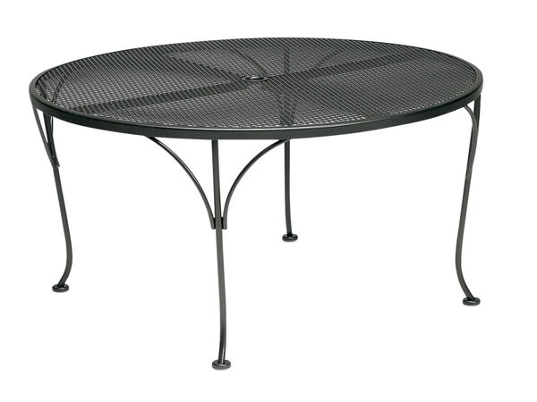 Picture of Woodard Mesh Wrought Iron 42 Round Umbrella Coffee Table