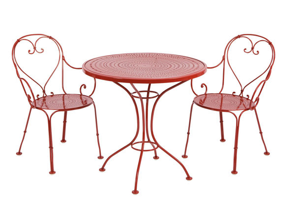 Picture of Woodard Parisienne 30 Round Bistro Table Pattern Metal Top