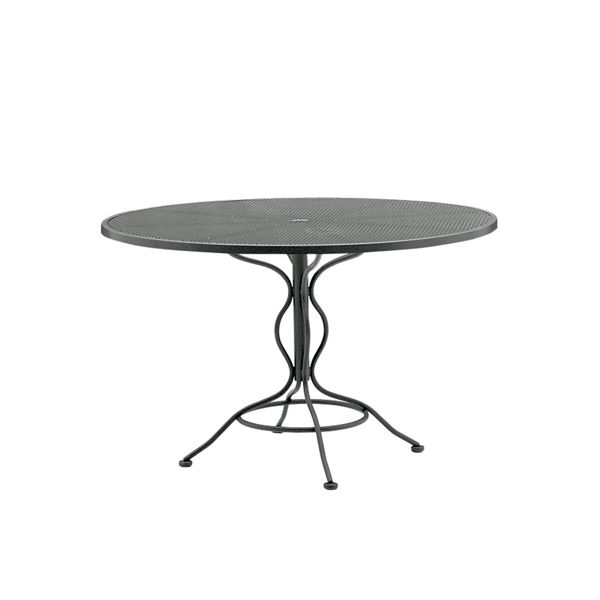 Picture of Woodard Mesh Wrought Iron 42 Round Umbrella Table