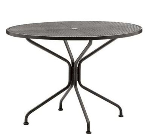 Picture of Woodard Wrought Iron 48 Round Umbrella Table 8 Spoke