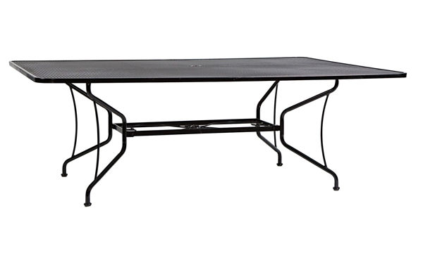 Picture of Woodard Wrought Iron 60 x 84 Mesh Top Umbrella Table