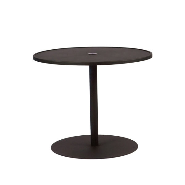 Picture of Woodard Wrought iron 36 Round Umbrella Table With Pedestal Base