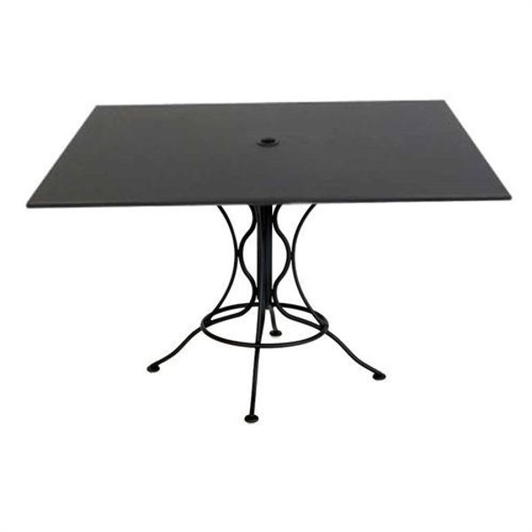 Picture of Woodard Wrought iron 48 x 30 Rectangular Umbrella Table With Universal Base