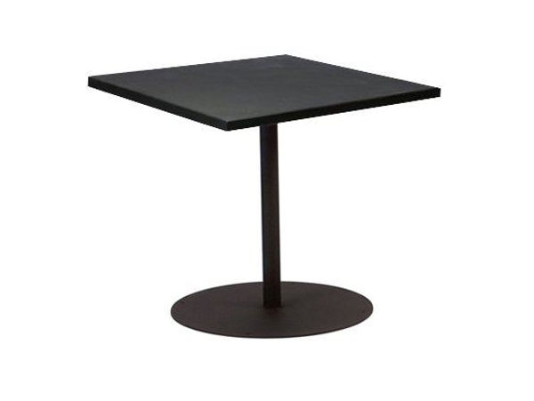 Picture of Woodard Wrought iron 30 Square Bistro Table With Pedestal Base