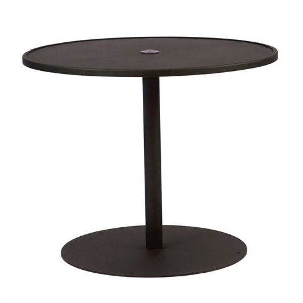 Picture of Woodard Wrought iron 42 Round Umbrella Table With Pedestal Base