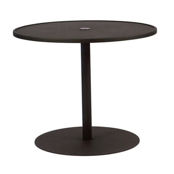 Picture of Woodard Wrought iron 48 Round Umbrella Table With Pedestal Base