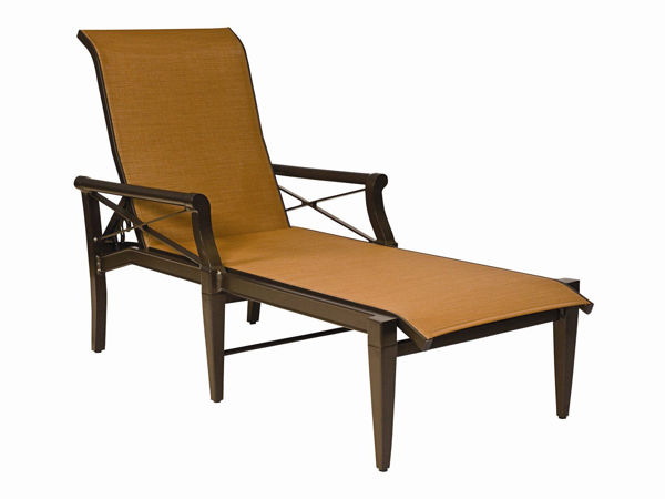 Picture of Woodard Andover Padded Sling Adjustable Chaise Lounge