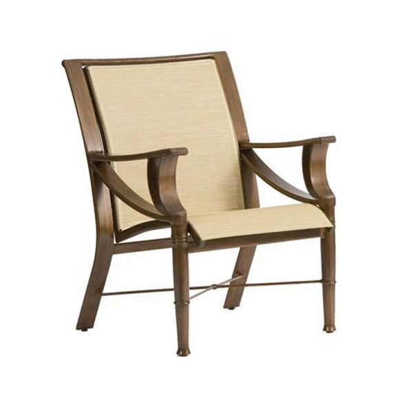 Picture of Woodard Arkadia Padded Sling Dining Arm Chair