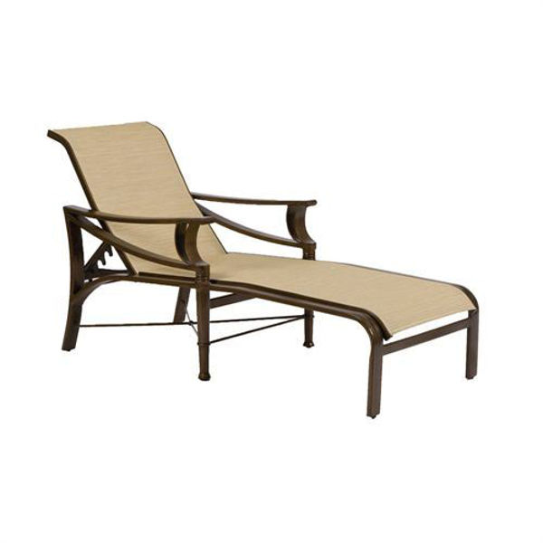 Picture of Woodard Arkadia Padded Sling Adjustable Chaise Lounge