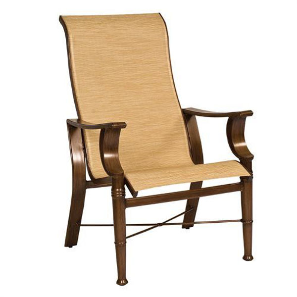 Picture of Woodard Arkadia Sling High Back Dining Arm Chair