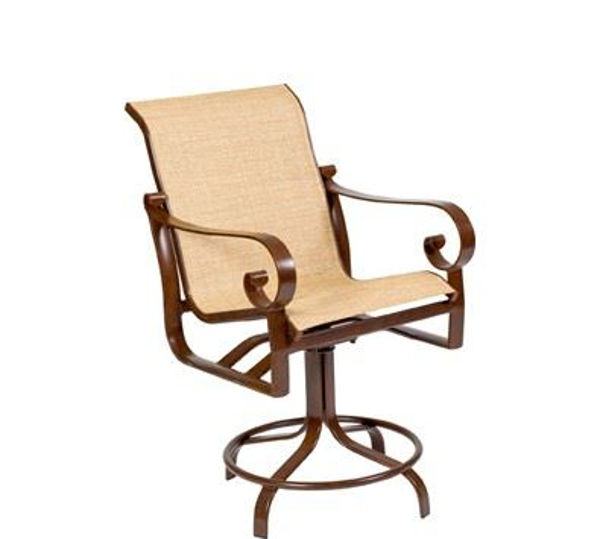 Picture of Woodard Belden Sling Swivel Counter Stool