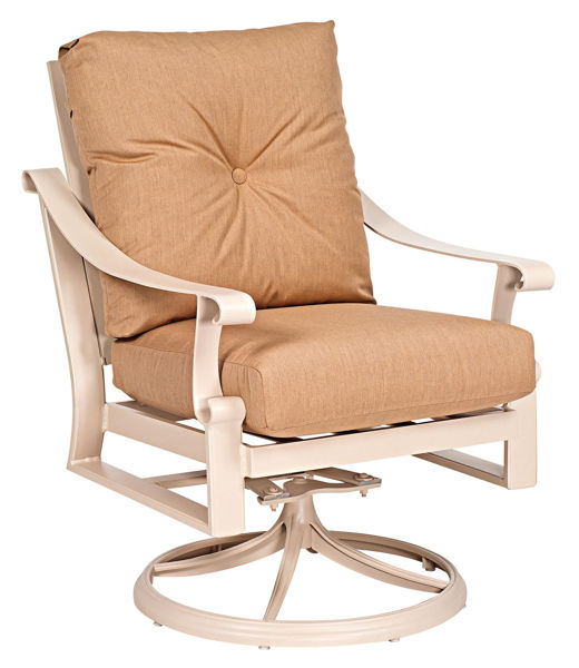 Picture of Woodard Bungalow Cushion Swivel Rocking Lounge Chair