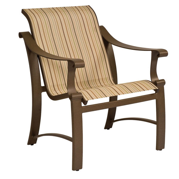 Picture of Woodard Bungalow Sling Dining Arm Chair