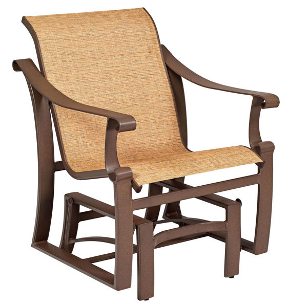 Picture of Woodard Bungalow Sling Gliding Lounge Chair
