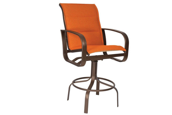 Picture of Woodard Cayman Isle Padded Sling Swivel Bar Stool