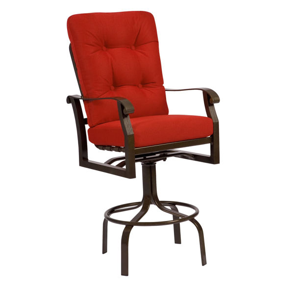 Picture of Woodard Cortland Cushion Swivel Bar Stool