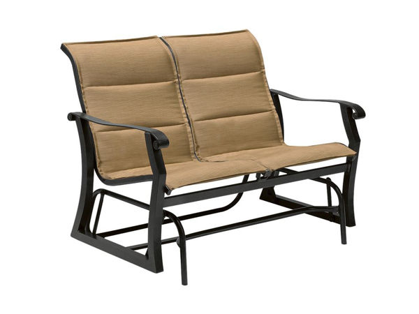 Picture of Woodard Cortland Padded Sling Love Seat Glider