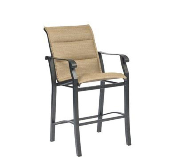 Picture of Woodard Cortland Padded Sling Stationary Bar Stool